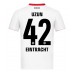Eintracht Frankfurt Can Uzun #42 Venkovní Dres 2025-26 Krátkým Rukávem Eintracht Frankfurt Can Uzun #42 Venkovní Dres 2025-26 Krátkým Rukávem